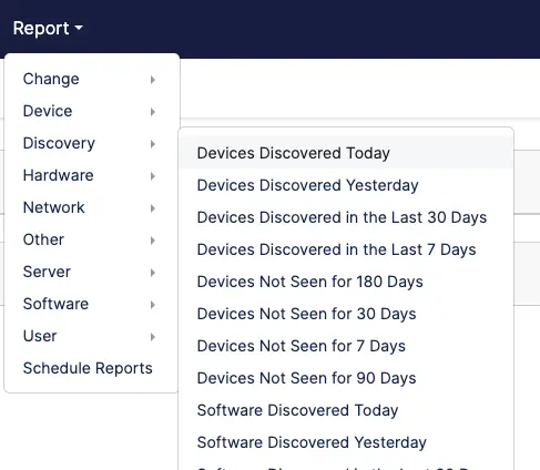 Open-AudIT reporting overview